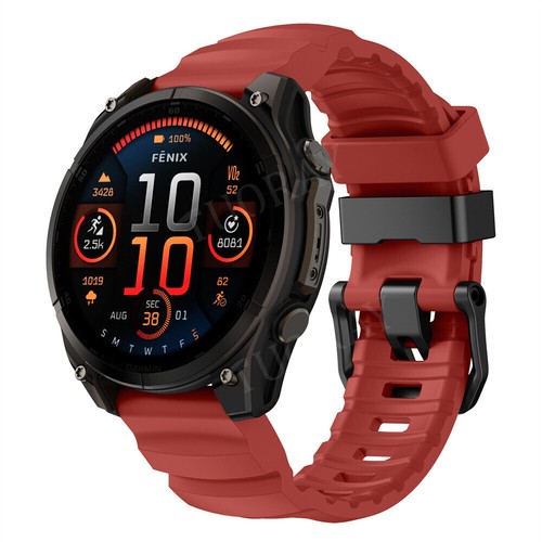 Sport Silicone Watch Band Strap For Garmin Fenix 8 7 7X Pro 6 6X 5 5X 3 HR EPIX - Picture 46 of 81