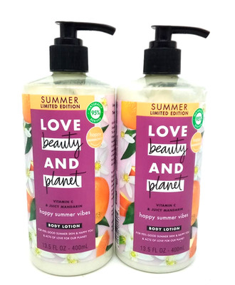 Love Beauty Planet Vitamin C & Mandarin Body Lotion 13.5oz 2-PACK NEW