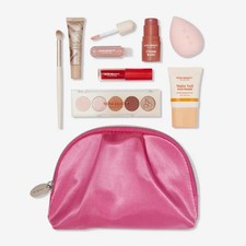 Ulta Beauty Collection 9-Piece Deluxe Sample Makeup Set in Pink Cosmetic Bag NEW