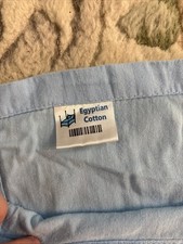 Egyptian Cotton Bedsheets FULL 1 fitted 1 flat Baby Blue Quality