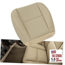 Driver or Passenger Side Bottom Replacement Leather Perforated Seat Cover Tan