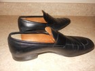 VTG GUCCI #353030 Black Leather Square Toe Loafers Mens Made Italy ~ 11.5 — photo 4