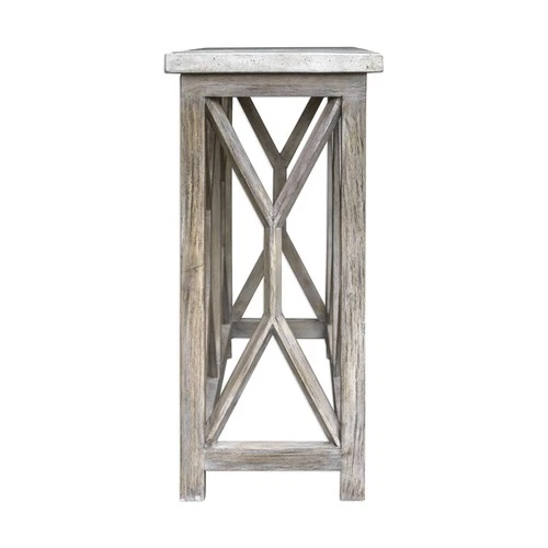 Uttermost 25811 Catali 41"W Wood Console Table - Warm Oatmeal - Picture 4 of 5