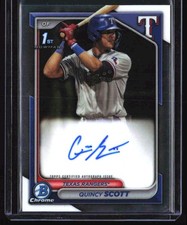 2024 Bowman Chrome #CPA-QS Quincy Scott Prospects Autographs
