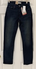 NEW Levi  s 502 Regular Taper Denim Stretch Blue Jeans Size 14 NWT 27 x 29 Boys