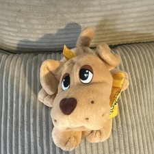 Pound Puppies Small Plush Stuffed Animal Pedigree Yellow Bandana