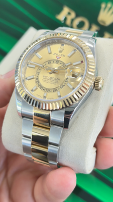 Rolex Sky-Dweller 326933 Gold and Silver Oyster Bracelet with Gold