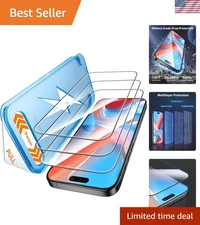 Ultimate Protection for iPhone 15/16 - 3-Pack Military-Grade Screen Protectors