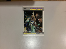 1987-88 Fleer Basketball #1 Kareem Abdul-Jabbar (really nice card)