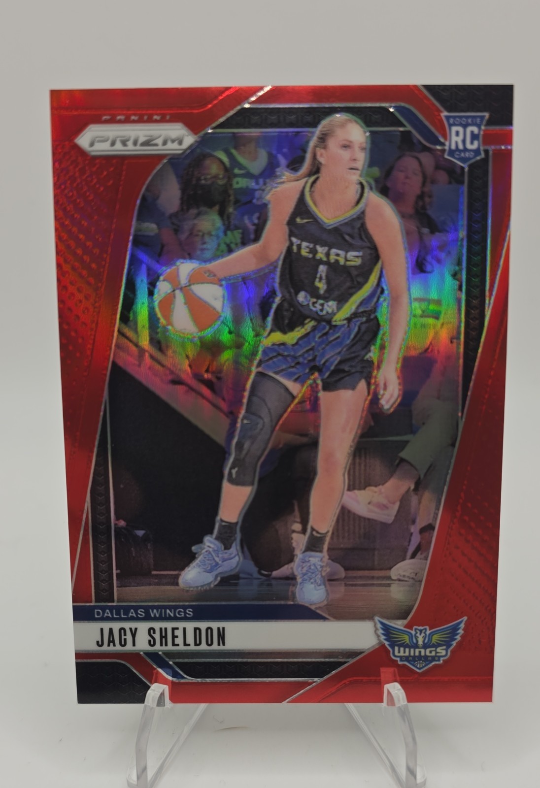 2024 Panini Prizm WNBA - Jacy Sheldon #4 Red Prizm /299 (RC)