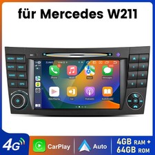 F&uuml;r Mercedes Benz E-Class W211 W219 Autoradio Android14 GPS Nav WIFI CarPlay SWC