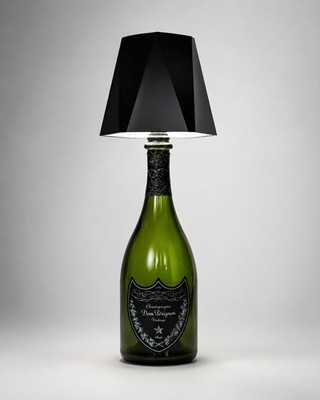 Dom Perignon Luminous Tischlampe | LED | Design Luxus | Glow Grün - Akku