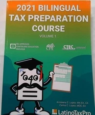 2021 Bilingual Tax Preparation Course: Volume 1