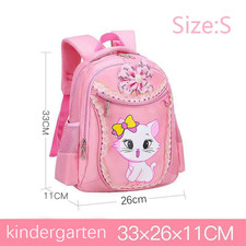 Zaino per Bambini Zaino per Scuola Materna per Bambini Rosa Simpatico Gatto Zain
