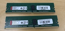 LOT OF 2 GENUINE KINGSTON 8GB 1RX8 PC4 2400T ECC REG MEMORY / KVR24R17S8/8