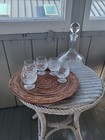 2 crystal decanters ,1 handblown Kekic rolling decanter and 1 etched decanter. — photo 5