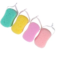 4 Pcs Bath Sponge Body Scrubbers for Shower and Skin Cleaning