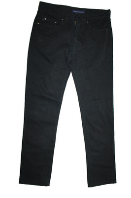Trussardi Herren Jeans  W29 L32 Slim Tapered Schwarz Denim
