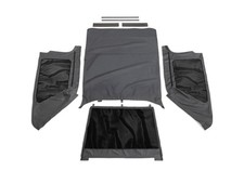 Rampage 109635 Frameless Soft Top Sailcloth Black Diamond For 04-06 Wrangler Tj