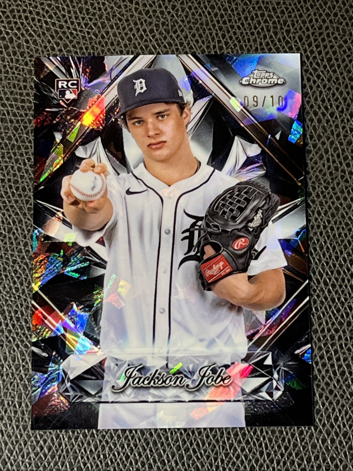 2025 Topps Chrome Sapphire Selections /10 Black Jackson Jobe Rookie RC Tigers