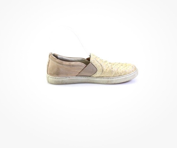 Lanvin Python Snakeskin Leather Slip On Sneakers … - image 7