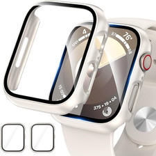 2 Pack Case for Apple Watch 40Mm SE Series 6/5/4/SE 2Nd Gen with Tempered Glass