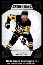 2022-23 Upper Deck Credentials Jake Guentzel #65 Pittsburgh Penguins NHL Hockey