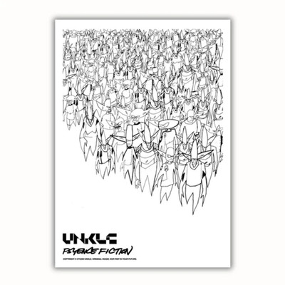 UNKLE Psyence Fiction Glitter Print  A3 SIGNED /100 Only