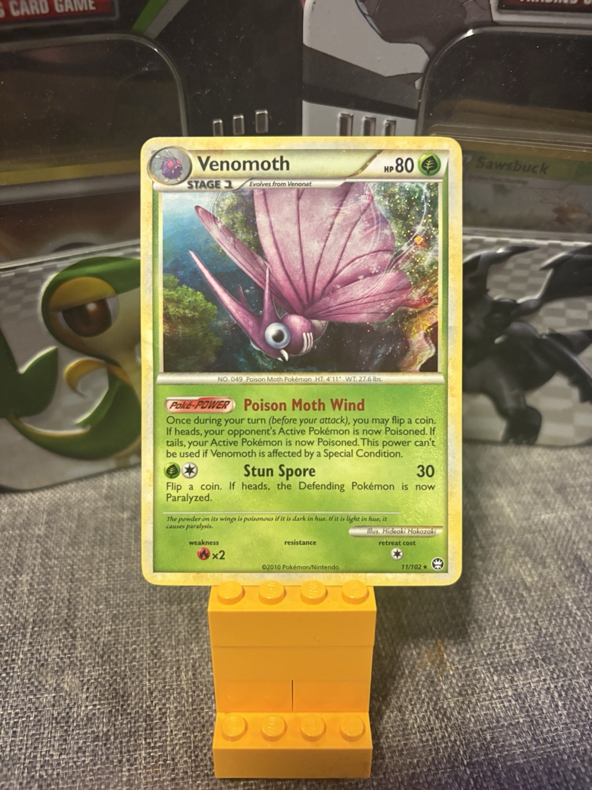 Pokemon Venomoth 11/102 Holo Rare Triumphant HGSS Set TCG