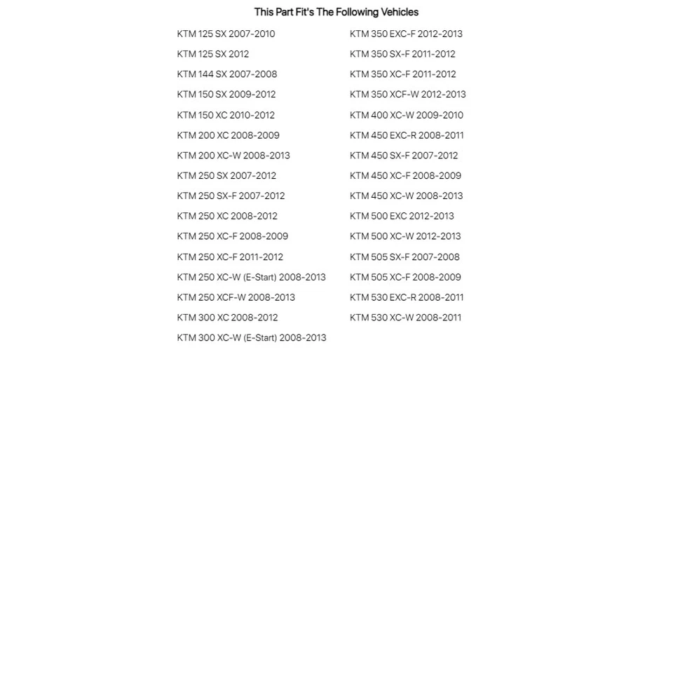 Guardabarros delantero Acerbis blanco para KTM 144 SX 2007-2008 Foto 2 de 4