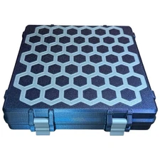 Peptide Vial Storage Case 3ml 100 Spot Rugged Essential Oil Burnt Platinum Slvr