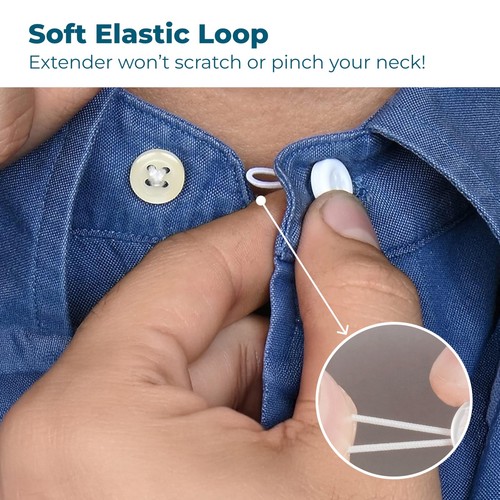 - Collar Extenders for Mens Shirts and Women - 3-Pack - Soft, Flexible Neck B... - Bild 2 von 8
