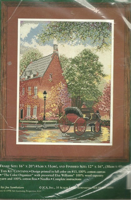 Elsa Williams Evening Carriage Ride Needlepoint Kit 06410 for sale ...