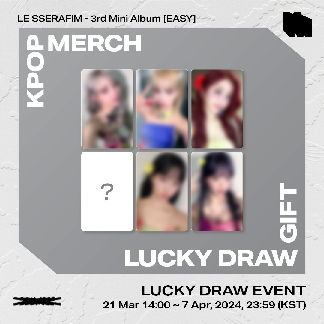 LE SSERAFIM EASY KPOP MERCH LD LUCKY DRAW PHOTOCARD OFFICIAL | eBay