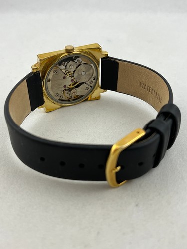 Orologio da polso uomo Dugena 444 carica manuale Bifora 115 con cinturino in pelle, funzionante - Foto 4 di 5
