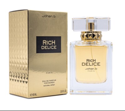 Rich Delice By Johan B, 2.8 Fl Oz 85 Ml Eau De Parfum Spray Authentic