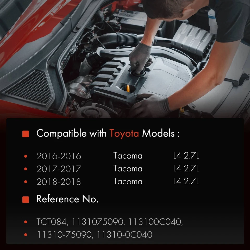 Bomba de aceite de motor para Toyota Tacoma 2016 2017 2018 L4 2,7 L 1131075090 113100C040 Foto 2 de 4