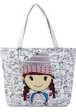 Large Printed Canvas Bag great for shopping Handbag Eco Friendly