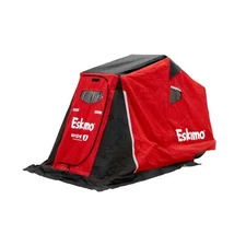 Eskimo Wide 1 Thermal Sled Ice Shelter, Insulated,  Red, 1-Person, 14.8 Sq Ft