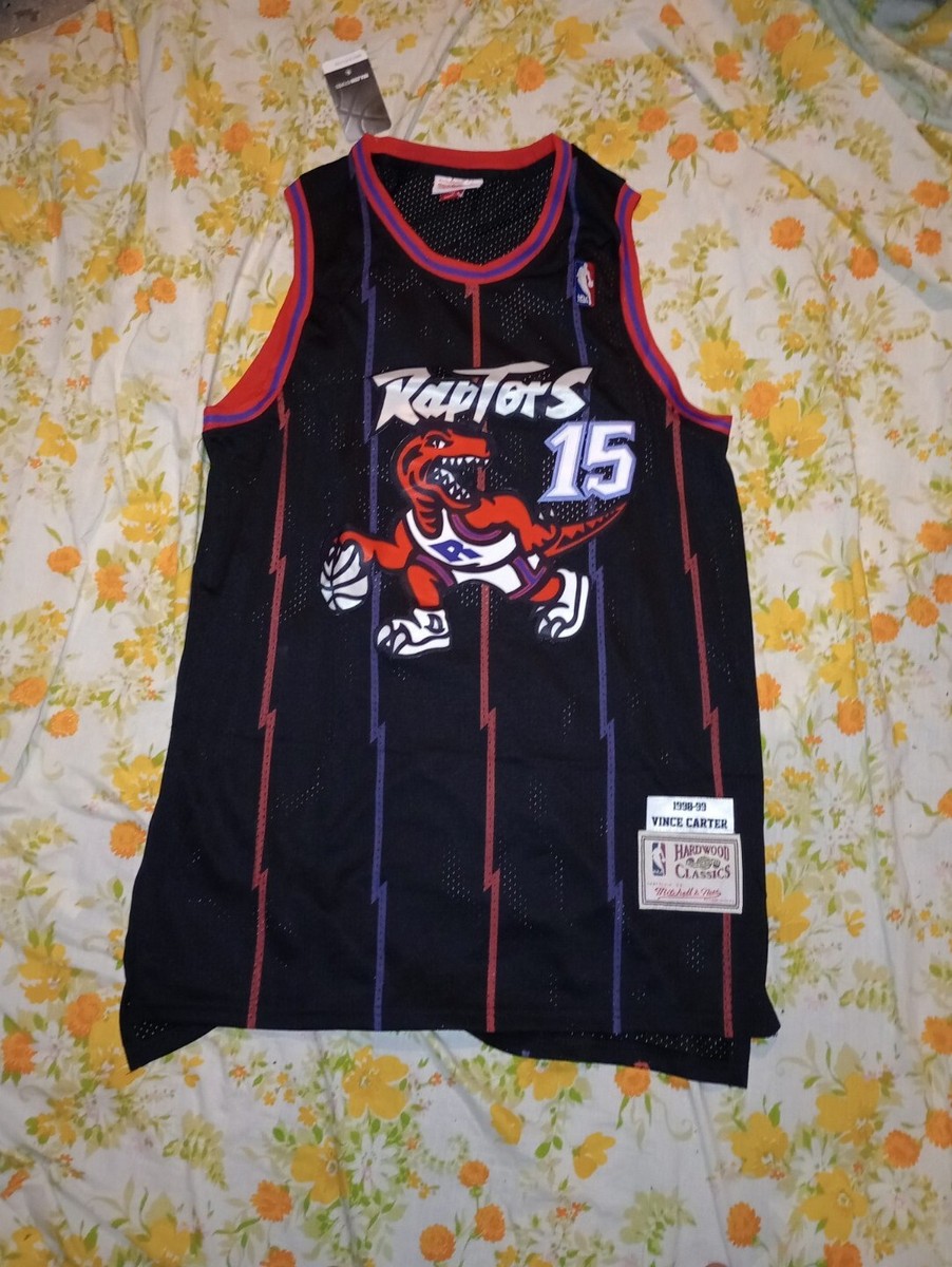 XL Vince Carter 1998-99 Toronto Raptors #15 black NBA Jersey