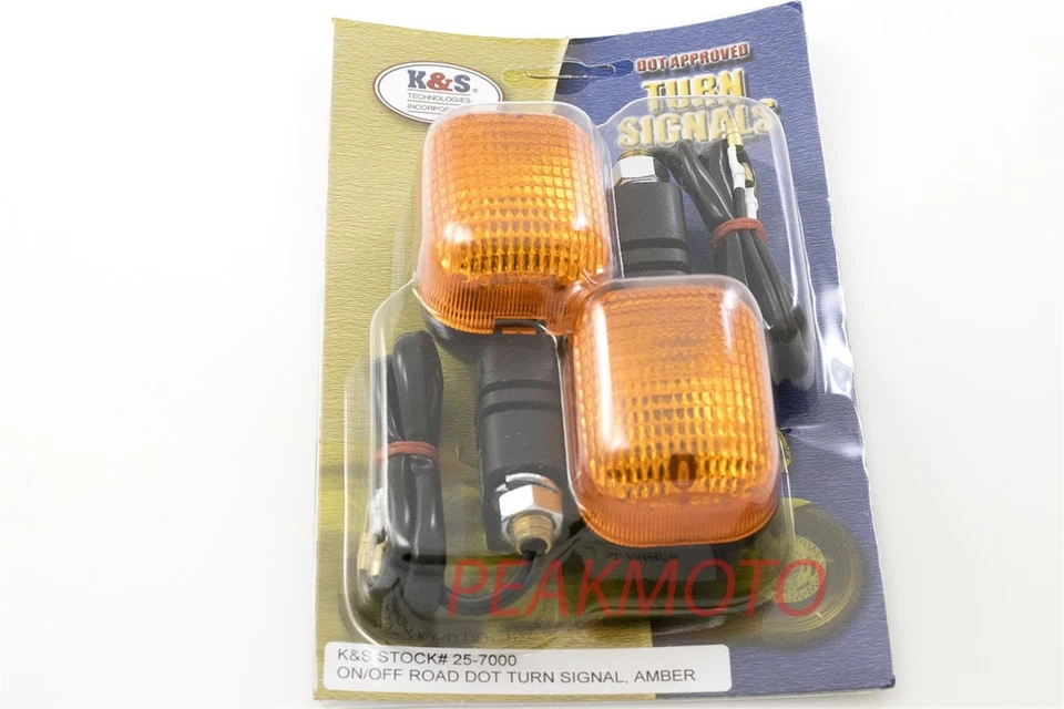 Universal Dual Sport Enduro Turn Signal (Pair) DOT SAE Approved K&S 25-7000 - Image 4 of 4