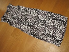 ladies M&Co  black grey white sleeveless ruched dress, size 10