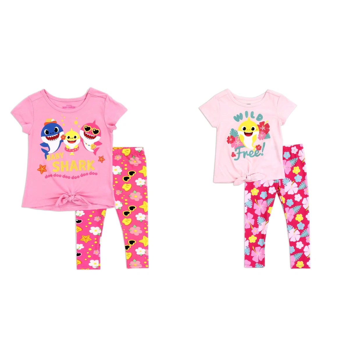 Baby shark leggings toddler top
