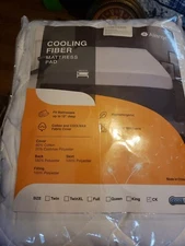 Allrange Cooling Fiber Mattress Pad California King NIP Dmg Package