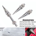 Chrome Windshield Spike Trim Mount Bolts For Harley Electra Street Tri Glide 14