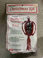 Fibre Craft Christmas Kissing Ball Kit Mistletoe Macrame Knots 2132 New Sealed