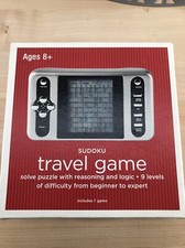 SUDOKU Travel Game Ages 8 Electronic Beginner to Expert hand held New works