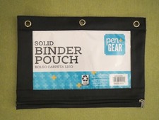 Pen  Gear Brand: Pencil Pouch 3 Ring, Zipper Pencil Pouch Case Binder, Black