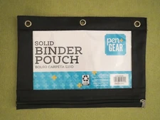 Pen + Gear Brand: Pencil Pouch 3 Ring, Zipper Pencil Pouch Case Binder, Black