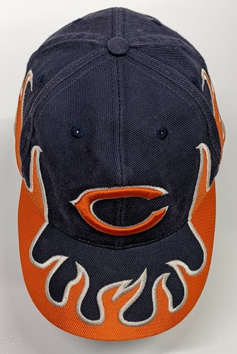 Chicago Bears NFL Flames Youth Adjustable Baseball Hat Vintage - 第 7/9 張圖片